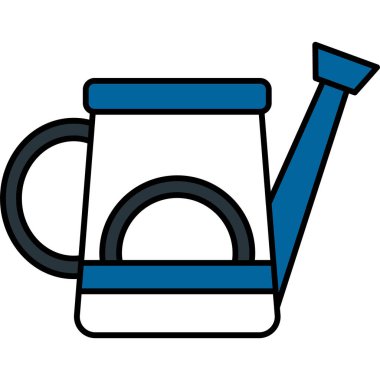 Beyaz arkaplanda bir kürek simgesi çizimi