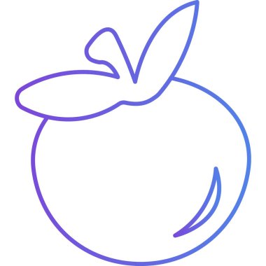 elma simgesinin vektör illüstrasyonu