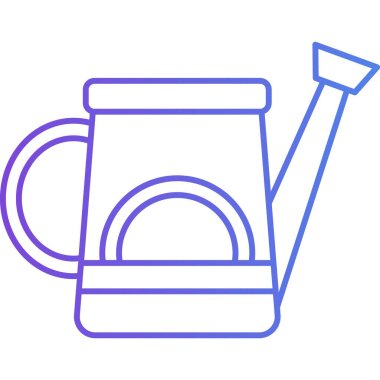 watering can icon vector. thin line sign. isolated contour symbol illustration