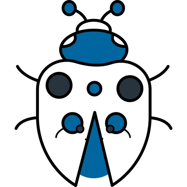 Ladybug Web Icon Simple Illustration — Stock Vector
