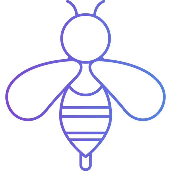 Εικονογράφηση Φορέα Εικονίδιο Μέλισσας — Διανυσματικό Αρχείο