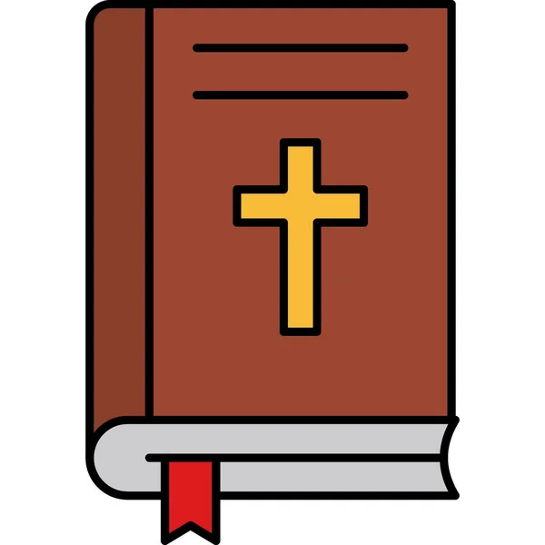 Bibbia Icona Web Semplice Illustrazione — Vettoriale Stock
