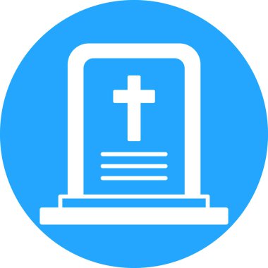 Mezar simgesinin vektör illüstrasyonu