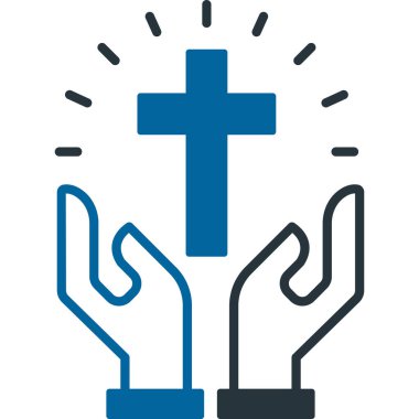 Dua et. Web simgesi basit illüstrasyon