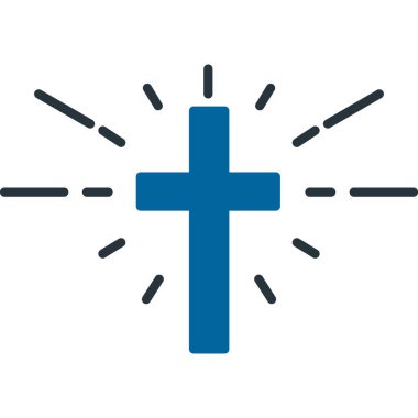 Bir çapraz simgenin vektör illüstrasyonu