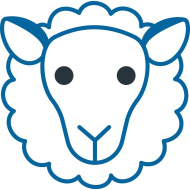 İnek Kafa. Vektör illüstrasyonu