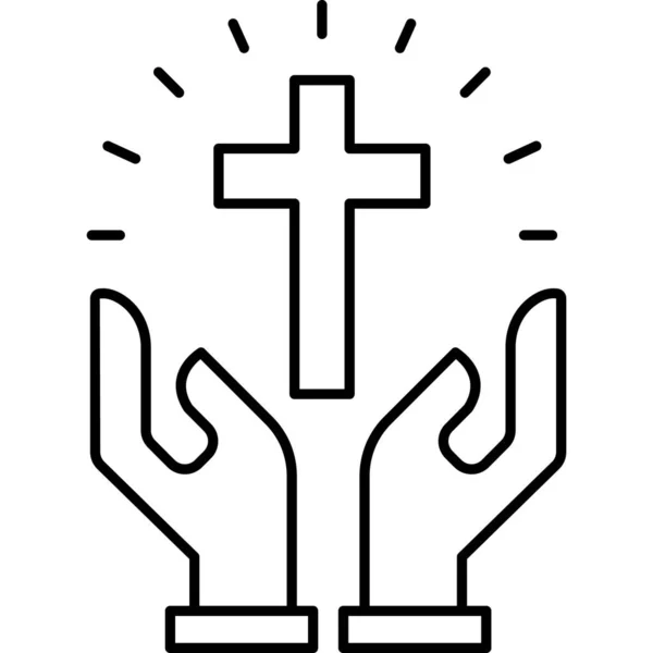 Religion Illustration Vectorielle Icône Web — Image vectorielle