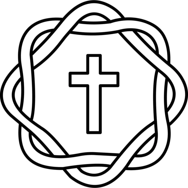 기독교 십자가 — 스톡 벡터