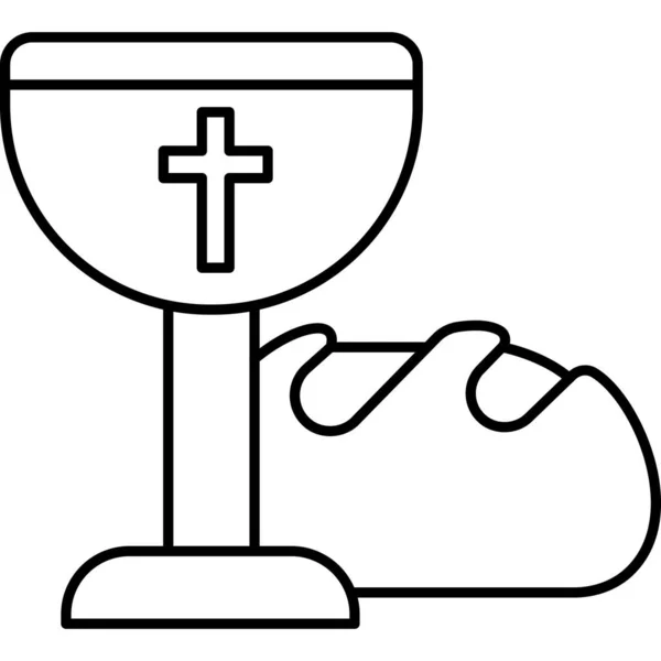Illustration Vectorielle Une Icône Croix — Image vectorielle