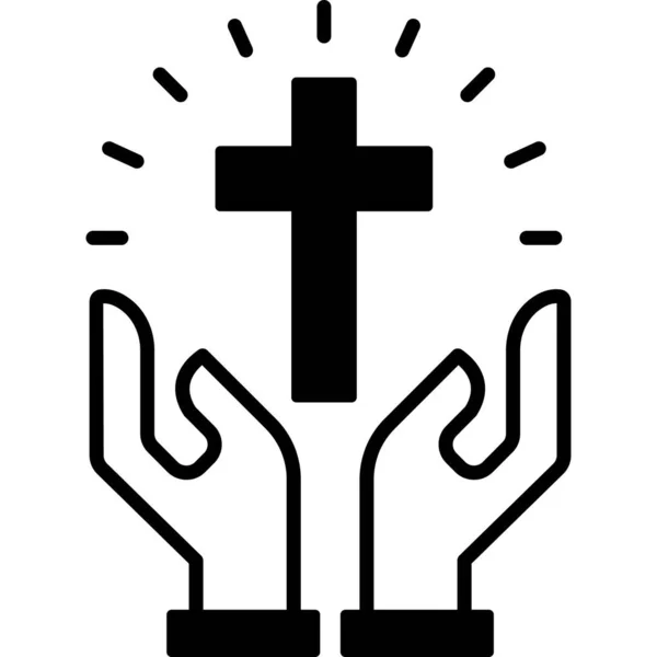 Religion Icône Web Design Simple — Image vectorielle