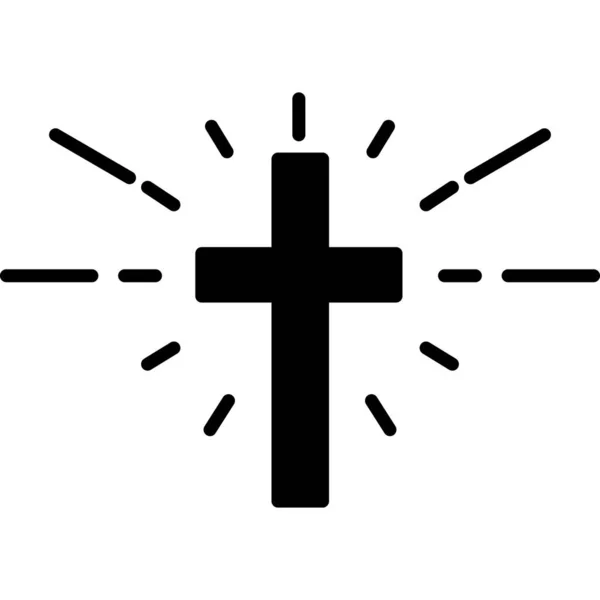 Illustrazione Vettoriale Icona Croce — Vettoriale Stock