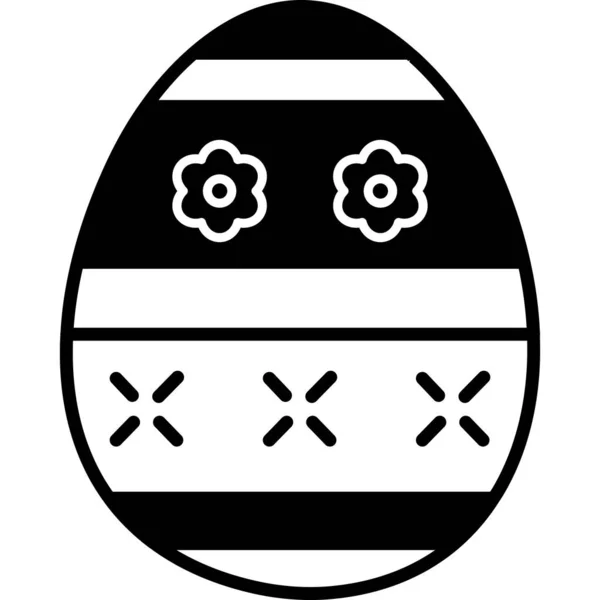 Пасхальное Яйцо Простая Иллюстрация — стоковый вектор