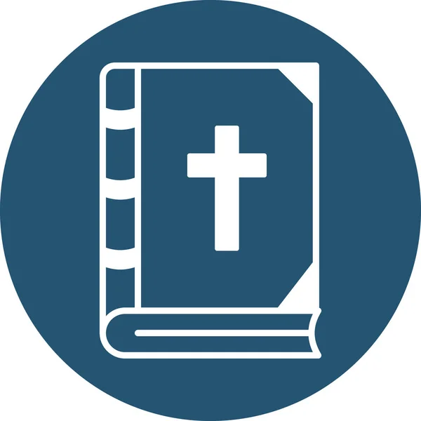 Biblia Icono Web Ilustración Simple — Archivo Imágenes Vectoriales