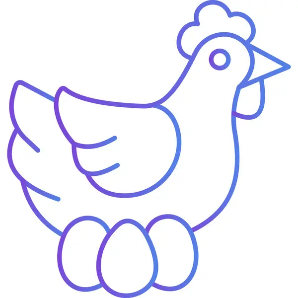 矢量图的一只母鸡 — 图库矢量图片