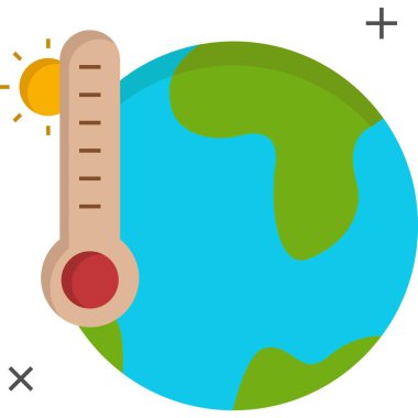Termometre. Web simgesi basit tasarım