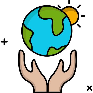 toprak günü vektör illüstrasyonu