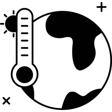 Termometre. Web simgesi basit tasarım