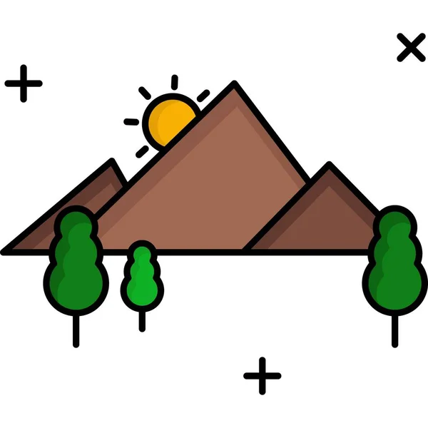 Vektorillustration Eines Baumsymbols — Stockvektor