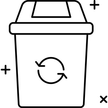 Geri dönüşüm kutusu. Basit tasarım