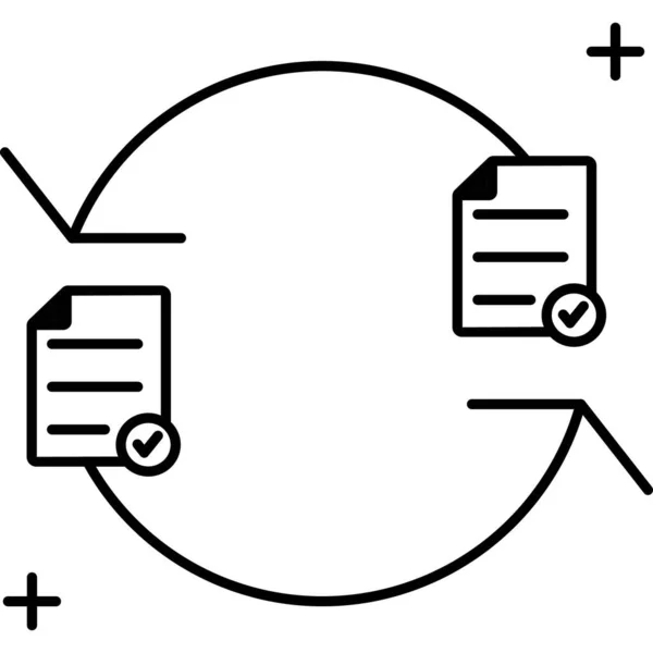 Document Icône Web Illustration Simple — Image vectorielle