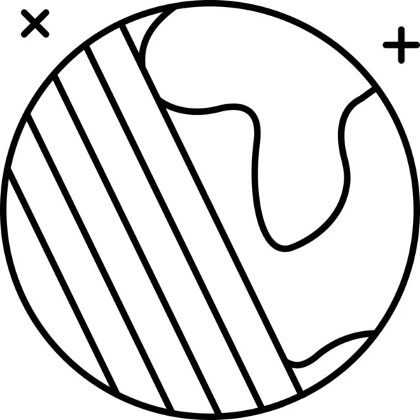 Illustration Une Balle Baseball — Image vectorielle