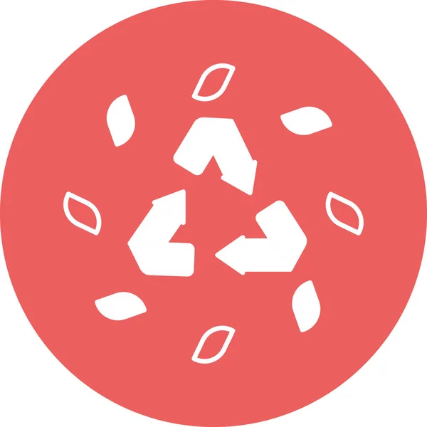 Recycler Icône Web Illustration Simple — Image vectorielle