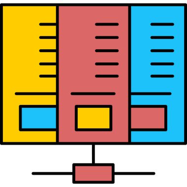 seo modern simgesinin vektör illüstrasyonu