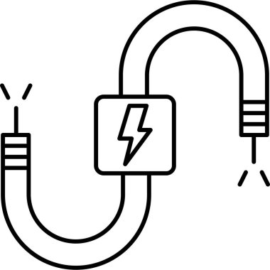 Moda Biçimli Usb Simgesi İzole Arkaplan