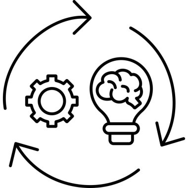 Bir fikrim var. Web simgesi basit tasarım
