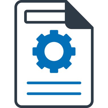 Ayarlar. Web simgesi basit illüstrasyon