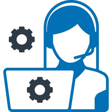 Destek. Web simgesi basit tasarım