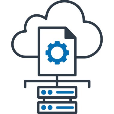 Bulut hesaplama. Web simgesi