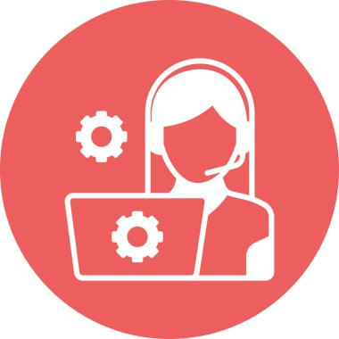 ikon vektör illüstrasyonunu destekle