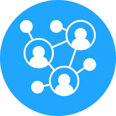 sosyal ağ simge vektör çizim