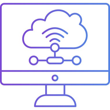 Bulut hesaplama. Web simgesi