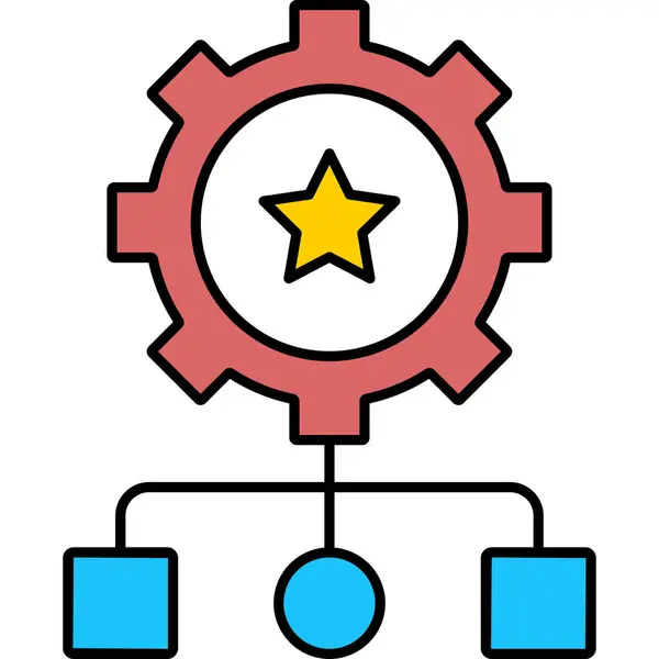 Einstellung Web Symbol Einfache Illustration — Stockvektor