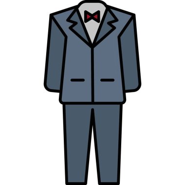 erkek düz simge, vektör illüstrasyonu