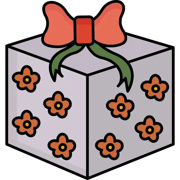 Geschenk Box Vektor Illustration Symbol — Stockvektor