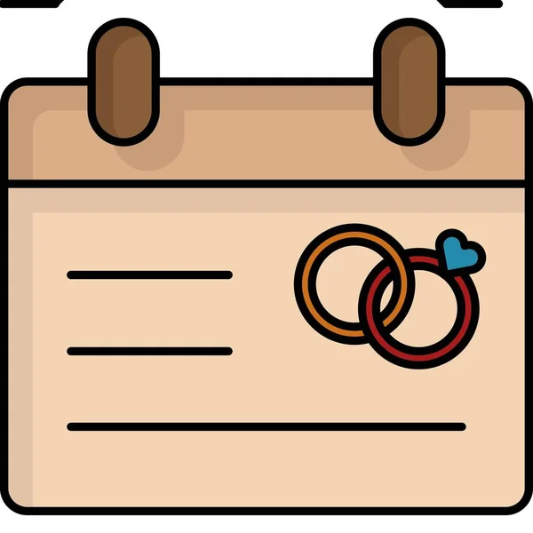 Event Date Vector Icon — Stock Vector