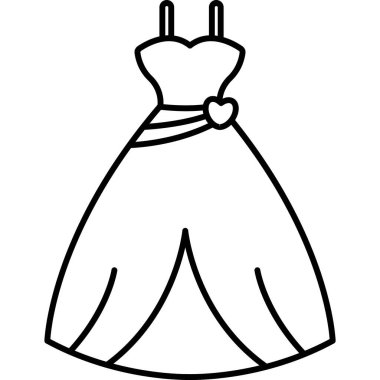 Elbise. Web simgesi basit illüstrasyon