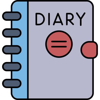 Kitap. Web simgesi basit illüstrasyon
