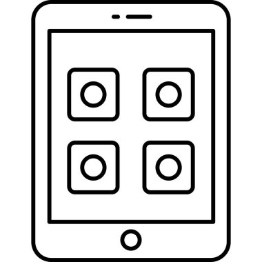 Cep telefonu. Basit resimleme