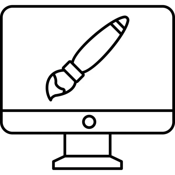 Иконка Вектора Ракеты Веб Дизайна — стоковый вектор