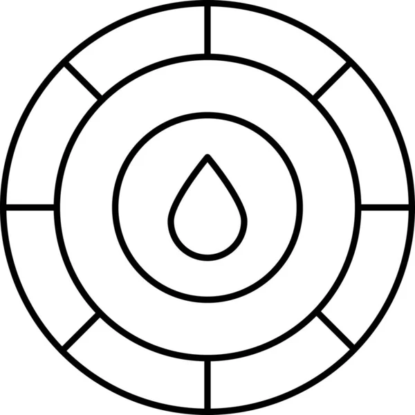 ドロップアイコンのベクトル図 — ストックベクタ