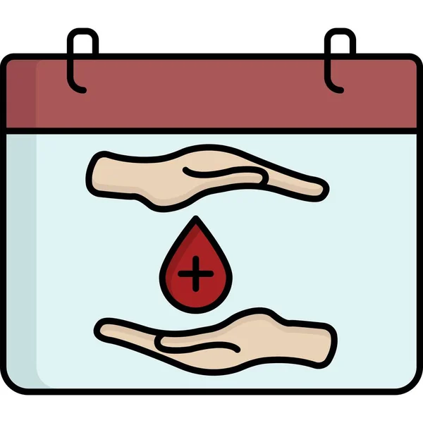 Παγκόσμια Ημέρα Αιμοδοσίας Που Μπορεί Εύκολα Επεξεργαστεί Τροποποιήσει — Διανυσματικό Αρχείο