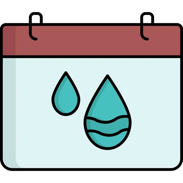 Всемирный День Воды Который Легко Отредактировать Изменить — стоковый вектор