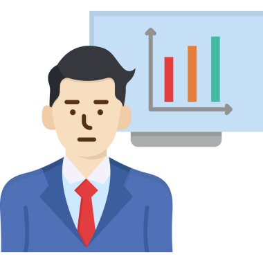 Çizelgesi düz bir iş adamı.