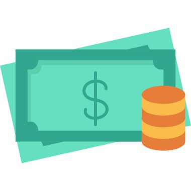 Para için. Web simgesi basit illüstrasyon