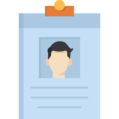 Panosu olan bir kişinin vektör illüstrasyonu