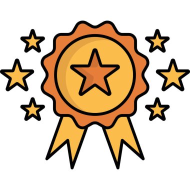 yıldız simgesi vektör illüstrasyonu